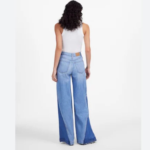 NWOT Wide-Sweep Jeans in Parson Wash: Airy Denim Edition sz33 - Picture 3 of 8